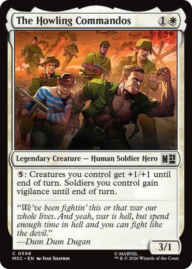 Image for The Howling Commandos (598) (Commander: Marvel Super Heroes) - Magic: The Gathering