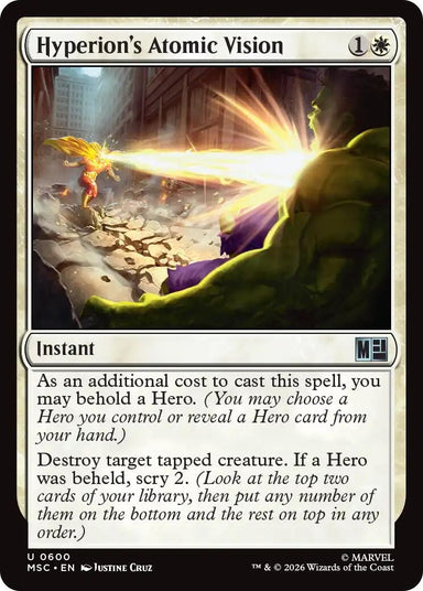 Image for Hyperion's Atomic Vision (600) (Commander: Marvel Super Heroes) - Magic: The Gathering