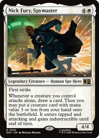 Image for Nick Fury, Spymaster (603) (Commander: Marvel Super Heroes) - Magic: The Gathering