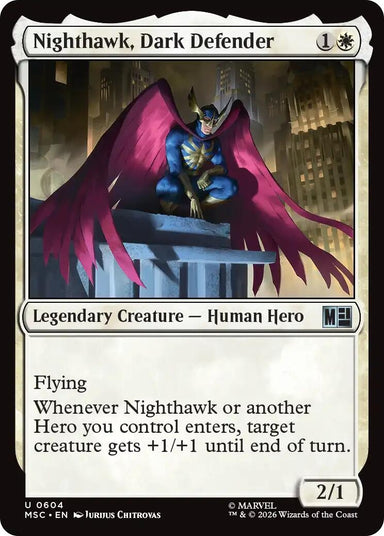 Image for Nighthawk, Dark Defender (604) (Commander: Marvel Super Heroes) - Magic: The Gathering