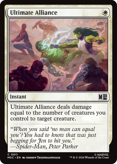 Image for Ultimate Alliance (611) (Commander: Marvel Super Heroes) - Magic: The Gathering