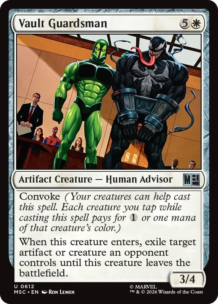 Image for Vault Guardsman (612) (Commander: Marvel Super Heroes) - Magic: The Gathering