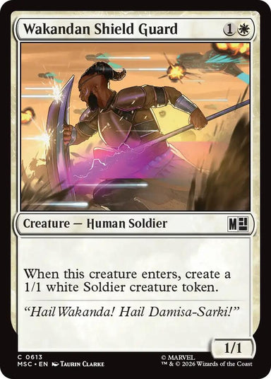 Image for Wakandan Shield Guard (613) (Commander: Marvel Super Heroes) - Magic: The Gathering