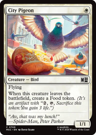 Image for City Pigeon (769) (Commander: Marvel Super Heroes) - Magic: The Gathering