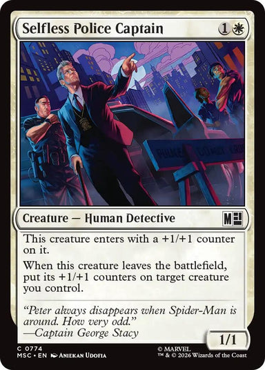 Image for Selfless Police Captain (774) (Commander: Marvel Super Heroes) - Magic: The Gathering