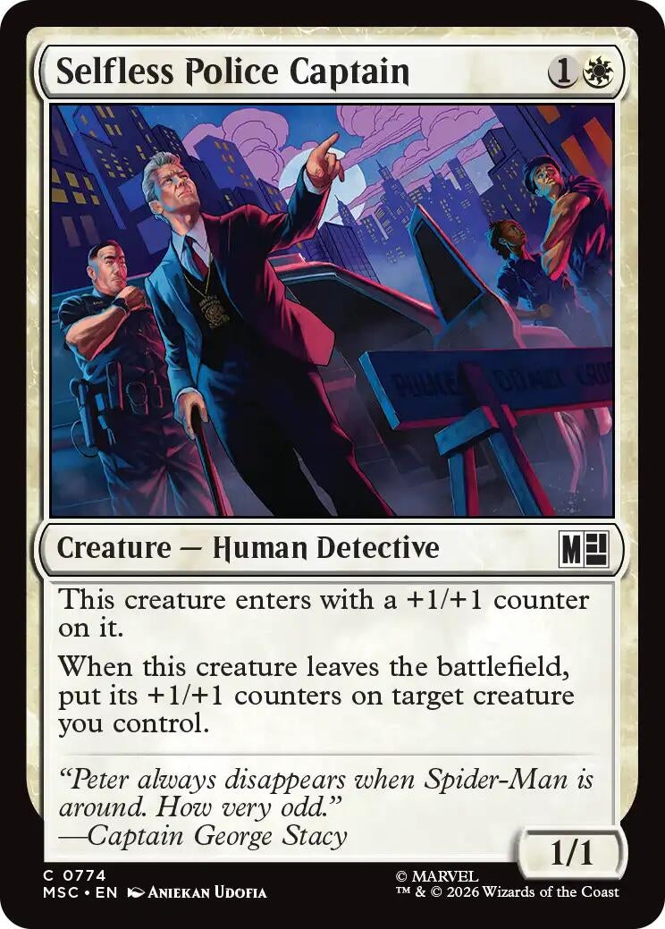 Image for Selfless Police Captain (774) (Commander: Marvel Super Heroes) - Magic: The Gathering
