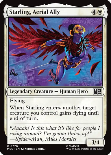 Image for Starling, Aerial Ally (778) (Commander: Marvel Super Heroes) - Magic: The Gathering