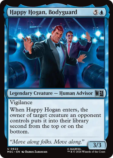 Image for Happy Hogan, Bodyguard (622) (Commander: Marvel Super Heroes) - Magic: The Gathering