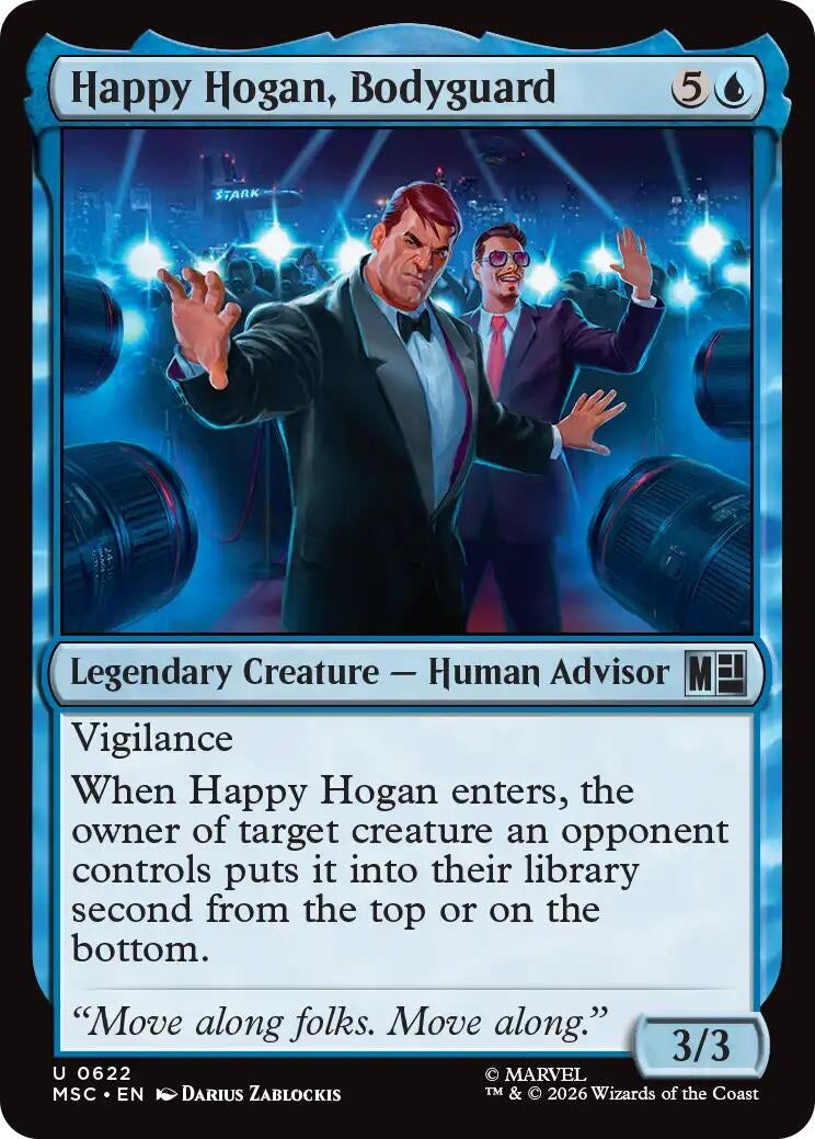 Image for Happy Hogan, Bodyguard (622) (Commander: Marvel Super Heroes) - Magic: The Gathering