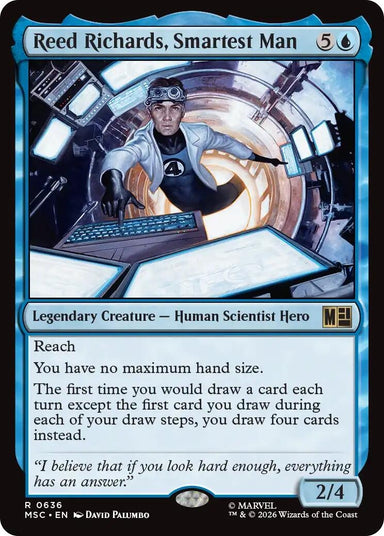 Image for Reed Richards, Smartest Man (636) (Commander: Marvel Super Heroes) - Magic: The Gathering