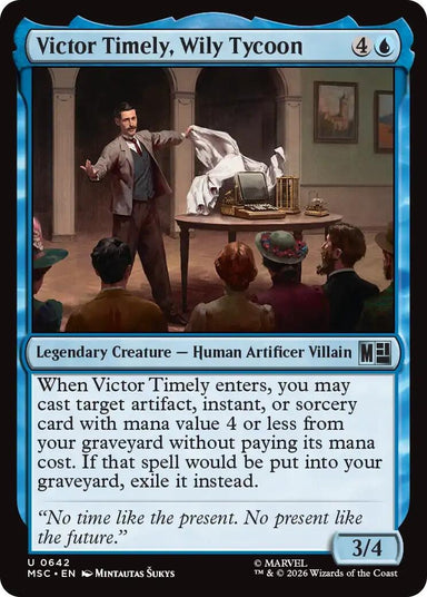 Image for Victor Timely, Wily Tycoon (642) (Commander: Marvel Super Heroes) - Magic: The Gathering