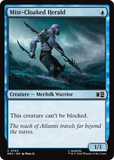 Image for Mist-Cloaked Herald (760) (Commander: Marvel Super Heroes) - Magic: The Gathering