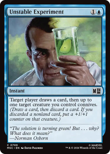 Image for Unstable Experiment (789) (Commander: Marvel Super Heroes) - Magic: The Gathering