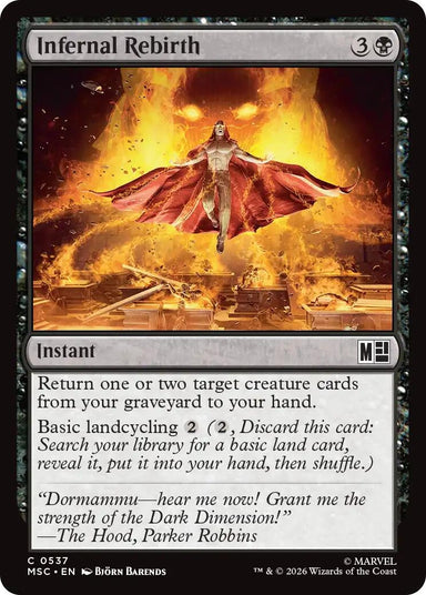 Image for Infernal Rebirth (537) (Commander: Marvel Super Heroes) - Magic: The Gathering