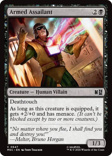 Image for Armed Assailant (647) (Commander: Marvel Super Heroes) - Magic: The Gathering