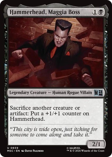 Image for Hammerhead, Maggia Boss (659) (Commander: Marvel Super Heroes) - Magic: The Gathering