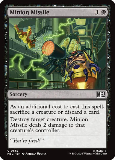 Image for Minion Missile (663) (Commander: Marvel Super Heroes) - Magic: The Gathering