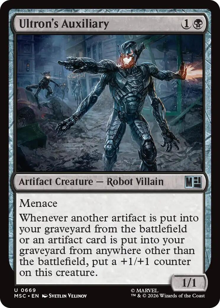 Image for Ultron's Auxiliary (669) (Commander: Marvel Super Heroes) - Magic: The Gathering