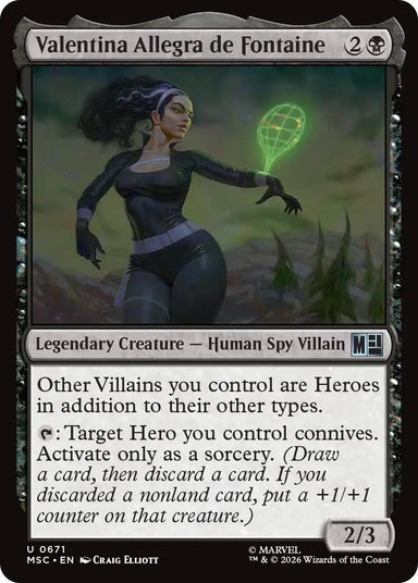 Image for Valentina Allegra de Fontaine (671) (Commander: Marvel Super Heroes) - Magic: The Gathering