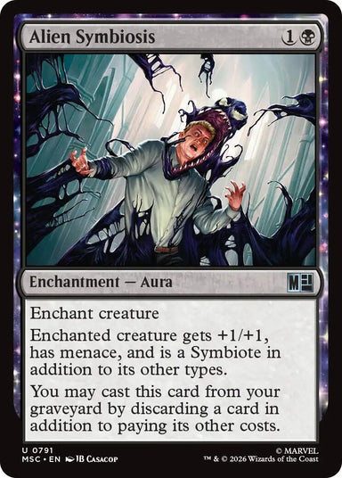 Image for Alien Symbiosis (791) (Commander: Marvel Super Heroes) - Magic: The Gathering