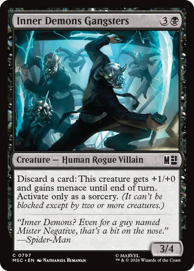 Image for Inner Demons Gangsters (797) (Commander: Marvel Super Heroes) - Magic: The Gathering