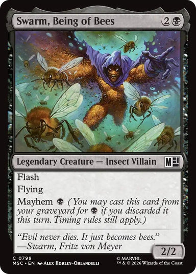 Image for Swarm, Being of Bees (799) (Commander: Marvel Super Heroes) - Magic: The Gathering