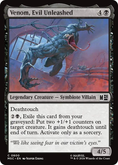 Image for Venom, Evil Unleashed (800) (Commander: Marvel Super Heroes) - Magic: The Gathering