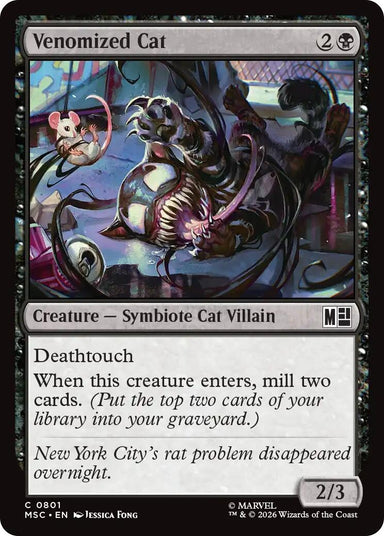 Image for Venomized Cat (801) (Commander: Marvel Super Heroes) - Magic: The Gathering