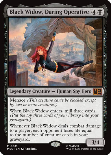 Image for Black Widow, Daring Operative (831) (Commander: Marvel Super Heroes) (MSC) - Magic: The Gathering