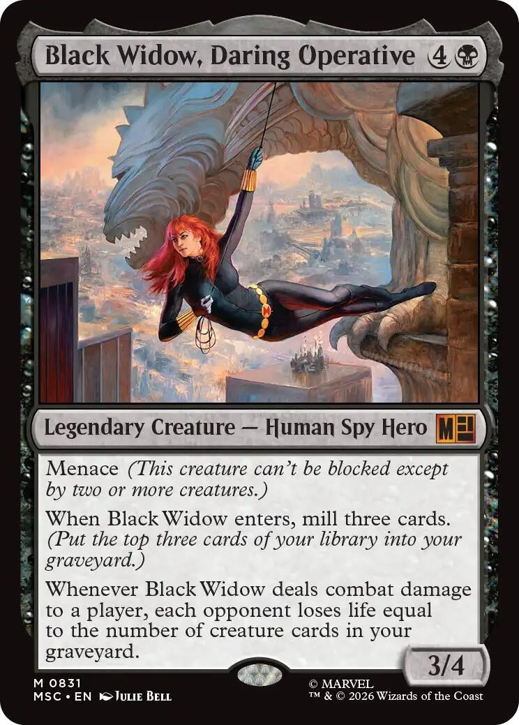 Image for Black Widow, Daring Operative (831) (Commander: Marvel Super Heroes) - Magic: The Gathering