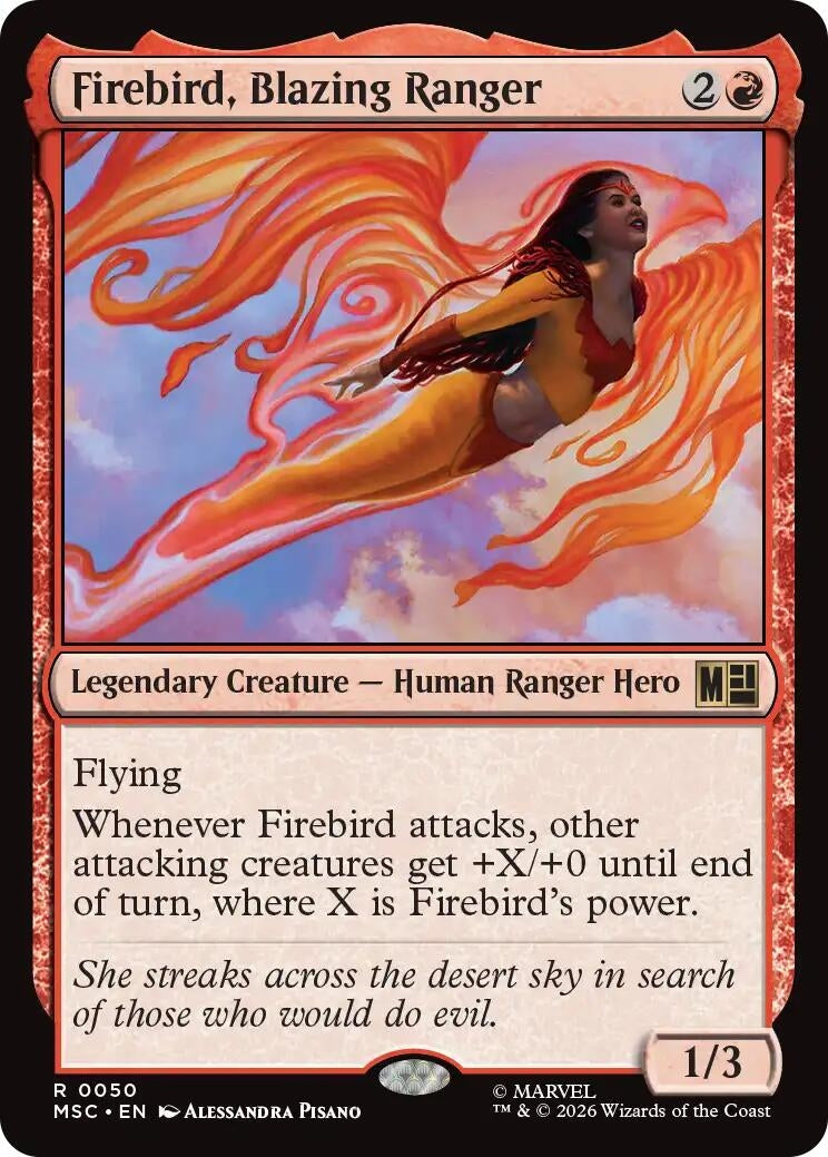 Image for Firebird, Blazing Ranger (50) (Commander: Marvel Super Heroes) - Magic: The Gathering