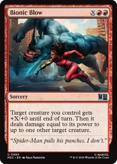 Image for Bionic Blow (680) (Commander: Marvel Super Heroes) - Magic: The Gathering