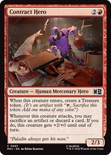 Image for Contract Hero (683) (Commander: Marvel Super Heroes) - Magic: The Gathering