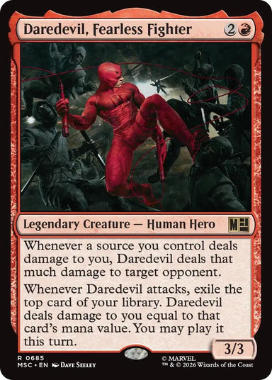 Image for Daredevil, Fearless Fighter (685) (Commander: Marvel Super Heroes) - Magic: The Gathering