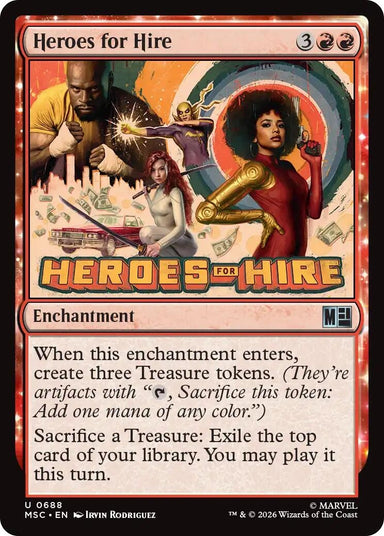 Image for Heroes for Hire (688) (Commander: Marvel Super Heroes) - Magic: The Gathering