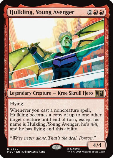 Image for Hulkling, Young Avenger (689) (Commander: Marvel Super Heroes) - Magic: The Gathering
