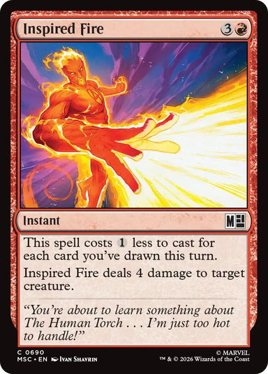 Image for Inspired Fire (690) (Commander: Marvel Super Heroes) - Magic: The Gathering