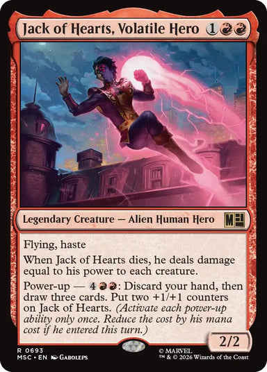 Image for Jack of Hearts, Volatile Hero (693) (Commander: Marvel Super Heroes) - Magic: The Gathering