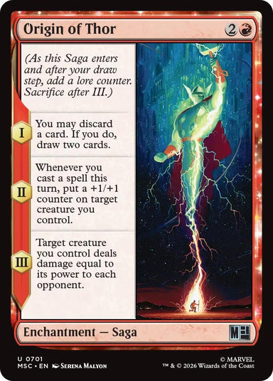 Image for Origin of Thor (701) (Commander: Marvel Super Heroes) - Magic: The Gathering