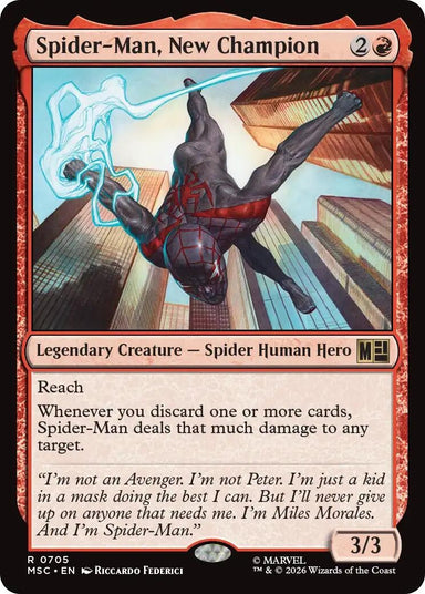 Image for Spider-Man, New Champion (705) (Commander: Marvel Super Heroes) - Magic: The Gathering