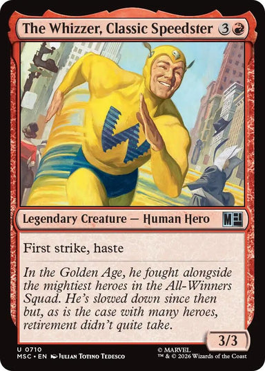 Image for The Whizzer, Classic Speedster (710) (Commander: Marvel Super Heroes) - Magic: The Gathering