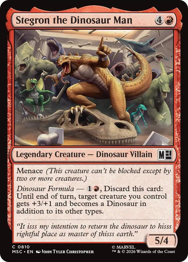 Image for Stegron the Dinosaur Man (810) (Commander: Marvel Super Heroes) - Magic: The Gathering