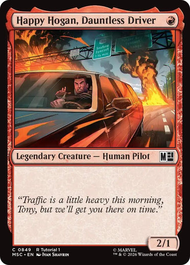 Image for Happy Hogan, Dauntless Driver (0849) (849) (Commander: Marvel Super Heroes) - Magic: The Gathering
