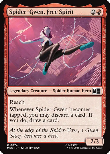 Image for Spider-Gwen, Free Spirit (874) (Commander: Marvel Super Heroes) - Magic: The Gathering