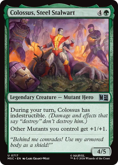 Image for Colossus, Steel Stalwart (717) (Commander: Marvel Super Heroes) - Magic: The Gathering