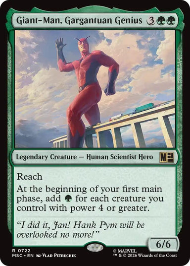 Image for Giant-Man, Gargantuan Genius (722) (Commander: Marvel Super Heroes) - Magic: The Gathering