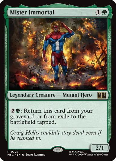 Image for Mister Immortal (727) (Commander: Marvel Super Heroes) - Magic: The Gathering