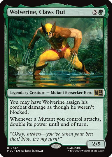 Image for Wolverine, Claws Out (737) (Commander: Marvel Super Heroes) - Magic: The Gathering