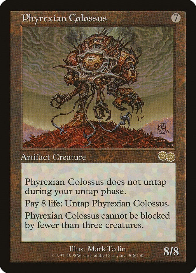 Image for Phyrexian Colossus (305) (Urza's Saga) (USG) - Magic: The Gathering