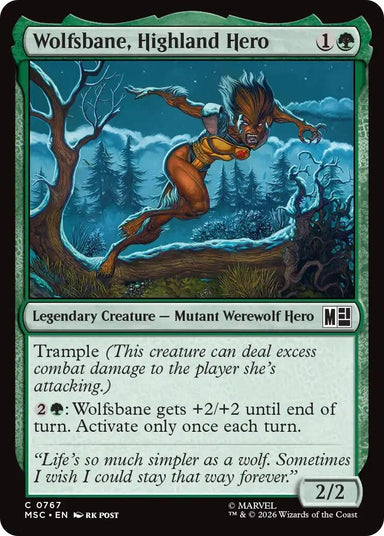 Image for Wolfsbane, Highland Hero (767) (Commander: Marvel Super Heroes) - Magic: The Gathering